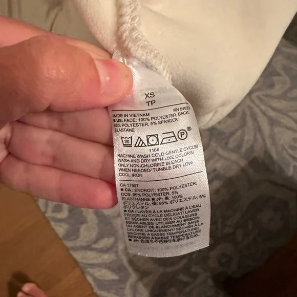 BANANA REPUBLIC OUTLET | White Zip-up Bomber Jacket Size XS - Picture 4 of 6